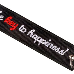 Key To Happiness Rood - Sleutelhanger - Motor - Scooter - Auto - Universeel - Accessoires