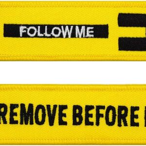 Follow Me (Geel) - Sleutelhanger - Motor - Scooter - Auto - Universeel - Accessoires