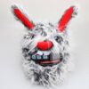 Helmcovers  - Grey Long Hair Bunny - Helmcover - Motor - Scooter - Universeel - Accessoires