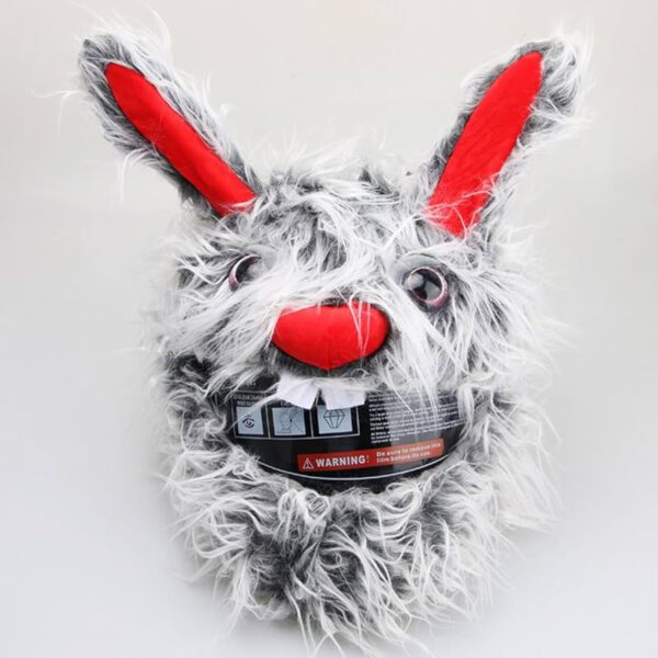 Helmcovers  - Grey Long Hair Bunny - Helmcover - Motor - Scooter - Universeel - Accessoires