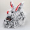 Helmcovers  - Grey Long Hair Bunny - Helmcover - Motor - Scooter - Universeel - Accessoires