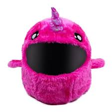 Helmcovers  - Pink Horned Whale - Helmcover - Motor - Scooter - Universeel - Accessoires