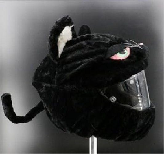Helmcovers  - Black Cat - Helmcover - Motor - Scooter - Universeel - Accessoires