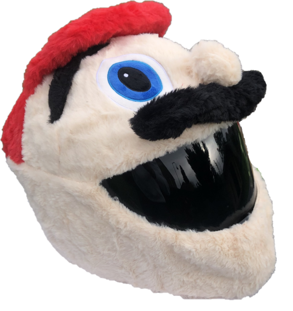 Helmcovers  - Funny Red Puppet - Helmcover - Motor - Scooter - Universeel - Accessoires