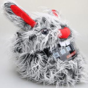 Helmcovers  - Grey Long Hair Bunny - Helmcover - Motor - Scooter - Universeel - Accessoires