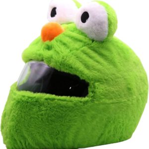 Helmcovers  - Green Monster - Helmcover - Motor - Scooter - Universeel - Accessoires