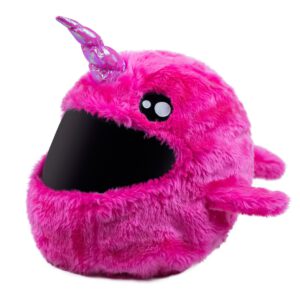 Helmcovers  - Pink Horned Whale - Helmcover - Motor - Scooter - Universeel - Accessoires