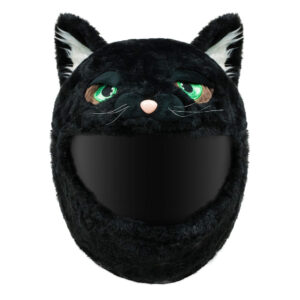 Helmcovers  - Black Cat - Helmcover - Motor - Scooter - Universeel - Accessoires