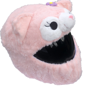 Helmcovers  - Pink Kitty - Helmcover - Motor - Scooter - Universeel - Accessoires