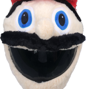 Helmcovers  - Funny Red Puppet - Helmcover - Motor - Scooter - Universeel - Accessoires