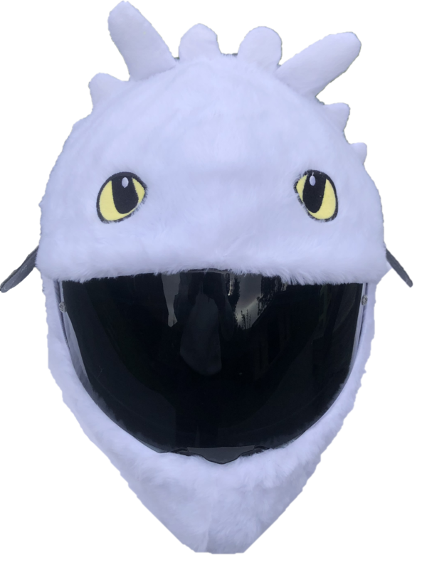 Helmcovers  - White Dragon - Helmcover - Motor - Scooter - Universeel - Accessoires
